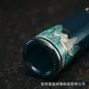 Conjunto de Garrafas Vazias de Bebida Premium de 0,5 kg com Design Floral Pintado em Spray para Bebidas Caseiras, Sub-engarrafamento Selado com Conjunto de Caixa de Presente