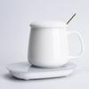 Taza Caliente Base Plana Posavasos Calefactor Taza de Cerámica Caja de Regalo de Alta Gama Venta al por Mayor Foto/Logotipo Personalizado