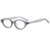 Gafas de Gato Lectoras para Mujer Nueva Moda Versátil Estilo Callejero Lente Transparente Montura Ovalada Retro Transfronteriza Europea Americana