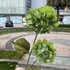 Simulación de Comercio Exterior Hortensia Verde Flor Individual Nueva Flor de Hortensia Verde Tacto Pagoda Hortensia Boda Decoración Suave Flor Artificial Venta al por Mayor