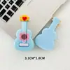 Accesorios de Resina DIY Pegamento de Crema Llavero Pasador Casero Funda de Teléfono Calcomanía para Vaso de Agua Flor Colorida Guitarra