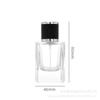 Frascos de Vidro para Perfume em Estoque 50ml Frascos de Vidro Transparente para Perfume Frascos com Spray Frascos Dosadores Cosméticos Frascos Vazios Atacado