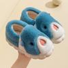 Pantuflas de algodón con dibujos animados para niños Nanbowan tiburón lindo para niño interior casa bolsa talón se pueden usar afuera pantuflas peludas para mujer