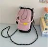 2025 Nueva Bolsa para Teléfono Móvil de Contraste de Color Dopamina para Mujer, Bolso Cruzado de Moda para el Trabajo, Bolso de Hombro Moderno con Correa, Bolso Cubo