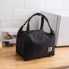 Directo de fábrica nueva bolsa térmica con cremallera de color liso simple bolsa de almuerzo gruesa bolsa térmica impermeable para lonchera venta al por mayor