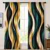 Cortinas geométricas personalizadas transfronterizas de Amazon con impresión digital para decoración de sala de estar y dormitorio, cortinas terminadas, TEMU dropshipping