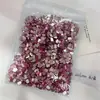 Polvo de Cristal Diamantes para Uñas de Fondo Plano Venta al por Mayor 1440 Rosa Flor de Cerezo Corazón Torcido Cubo de Azúcar Gota de Agua Diamantes para Uñas de Forma Especial