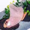 Raspador de Cristal Rosa Natural Delfín Dedo Jade Raspador de Belleza Masaje Meridiano Cuerpo Entero Gran Cantidad Listo para Usar Cuidado de la Salud