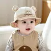 Gorros para Bebé, Gorros de Pescador para Bebé de Primavera y Otoño, Sombreros de Sol para Hombre, Lindos Sombreros de Sol con Protección Solar para Bebés y Niños Pequeños, Salidas de Verano