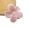 Pinza para el pelo grande de flor de plumeria para mujeres con cabello grueso, estilo dulce simple y elegante, pinza de tiburón, accesorio floral para el cabello
