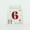 Venta al por mayor estilo INS comercio electrónico transfronterizo 16 pulgadas Exquisitamente empaquetado digital empaque individual de tarjeta de papel globos de papel de aluminio, versión delgada americana