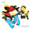 Vendas Diretas de Fábrica 22cm Camada Única Borboleta Simulação Adesivos de Parede Criativos Decoração de Sala de Estar, Quarto, Quarto de Crianças Borboleta de Plástico