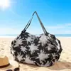 Bolsa de Compras Dobrável Verde Japonesa Viagem Ombro Portátil Espessada Bolsa de Compras de Vegetais Supermercado Bolsa Verde Bolsa de Transporte 210D
