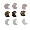 Ventas Directas de Fábrica Cristal Natural Forma de Luna Creciente Cristal Rosa No Poroso Joyería de Luna Accesorios Artesanías de Cristal Personalización