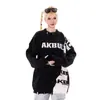 Marca Tendência Retro Americana Tricôs com Design Desfiado para Homens e Mulheres no Outono e Inverno High Street Soltos Casuais Versáteis Tricôs de Casal