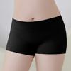 Bóxer de seda de hielo sin dejar rastro para mujer, pantalones de seguridad de cintura media, elástico, transpirable, antiluz, ropa interior de cuatro esquinas para niñas