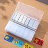 Caja de almacenamiento para tarjetas para salas de ajedrez y cartas, fichas de mahjong, naipes, tarjetas bancarias, postales, tarjetas de puntos y tarjetas pequeñas