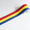 Fornecimento de faixa elástica listrada tricolor de 4 cm de largura, cinta de cintura, acessórios de vestuário, grande quantidade em estoque