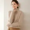 Suéter de Cachemira para Mujer Otoño/Invierno 2026 con Cuello Alto, Diseño Versátil, Tejido de Lana, Suave y Acogedor