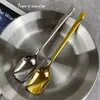 Cuchara Cuadrada Coreana de Acero Inoxidable Creativa Cuchara Larga para Postre Cuchara Linterna Cuchara para Mesa del Hogar Comida Occidental Cuchara de Venta al por Mayor Cuchara Transfronteriza