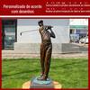 Escultura Abstrata de Figura Esportiva em Fibra de Vidro Tema Parque Golfe Ciclismo Feito à Mão Exterior