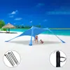Toldo de Praia Lycra Transfronteiriço Proteção Solar Externa e Frescor Lycra Elástico em Quatro Lados Tenda Toldo para Acampamento à Beira-Mar