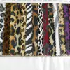 Padrão Zebra Impresso com Flocagem de Lado Único Estampa Leopardo Leopardo Pintado Argola de Leopardo Veludo Camurça Tecido de Sapato Não Elástico Bagagem Tecido de Moda