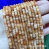 En Stock 4mm Ágata Roja Ábaco Cuentas Planas Cuentas Sueltas Piedra Redonda Tubo Redondo DIY Accesorios para Joyería Hecha a Mano Venta al por Mayor