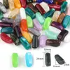 Contas acrílicas de formato irregular, contas espaçadoras de jade sintético, contas quadradas, contas cilíndricas planas redondas em formato de diamante, material para DIY, acessórios de joalheria