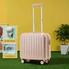 Maleta de cabina de 18 pulgadas Maleta pequeña con ruedas Caja de seguridad de viaje con logotipo impreso Maleta de viaje Equipaje