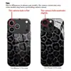Funda para iPhone 16/17 Promax Estilo Japonés y Coreano Lujo Ligero Estampado de Leopardo Clásico Cubierta Protectora de Vidrio Templado Venta al por Mayor