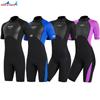 Traje de neopreno DIVE &amp; SAIL de 2 mm, nuevo, de manga corta, grueso y cálido, para hombre, para hacer snorkel y surf, para mujer.