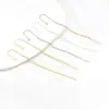 Brincos de Pino com Haste em U Ouro Real 14K18K Cor Preservada Feitos à Mão Acessórios para Brincos Material de Haste para Brinco em Forma de Corrente DIY A59