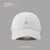 2025 Nueva Gorra Bordada con Etiqueta Pequeña para Mujer con Ala Ancha para Cara Grande Gorra de Béisbol Pequeña Moda Gorra de Copa Suave