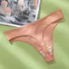 Tanga deportiva explosivamente cómoda con rosca simple transpirable para mujer cintura baja algodón suave pantalones T comercio exterior al por mayor