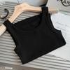 Chaleco de Hilo de Algodón con Hilo Roscado Anti-reflejos de Tamaño Grande en Forma de I de Estilo Victoria para Mujer