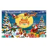 Nuevo paño de fondo navideño de Santa Claus transfronterizo, tela colgante, accesorios para fiestas, decoración, fondo para fotos, pancarta de bandera