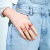 Anillo de Mariposa con Perlas de Gelatina de Lichi If You Bloom - Anillo de Mujer de Gama Alta de Nicho para Uso Diario en Estilo Antiguo