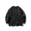 Sudadera Casual Suelta de Cuello Redondo Estilo Chino Vintage Yidao Otoño 2025 Estampado de Bambú Gamuza