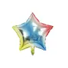 Globo de Película de Aluminio Corazón de Melocotón Estrella de Esquina de 18.5 Pulgadas Color Sólido Estrella Decoración de Fiesta de Cumpleaños Venta al por Mayor Arreglo de Boda