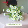 Flor Artificial de Manzanilla Decoración Floral para Mesa de Sala de Estar Decoración para Dormitorio Flores Secas Planta en Maceta de Plástico