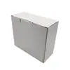 Caixas de papelão ondulado branco em estoque para entrega expressa, pequenos eletrodomésticos, brinquedos, itens de uso diário, caixas de embalagem retangulares