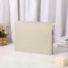 Carpeta de trabajo colgante de papel kraft retro color natural carpeta con compartimentos carpeta metálica de almacenamiento de exámenes libro de almacenamiento de datos venta al por mayor