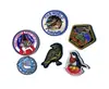 Patch Bordado de Pássaro Velcro Acessórios de Roupa DIY Bordado Braçadeira Emblema Patch de Tecido Etiqueta Bordada por Computador