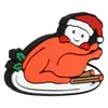 Accesorios de Cuentas para Bolígrafos Temática Navideña Figuras de Papá Noel y Árbol de Navidad Cuentas de Goma Suave Accesorios para Decoración de Bolígrafos DIY Venta al por Mayor
