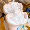 Zapatos para niños pequeños, nuevos modelos de primavera y otoño, zapatos para principiantes para niñas de 2 a 3 años, suela blanda, antideslizantes, zapatos de princesita