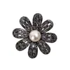 Pequeno estilo Chanel luxo leve alta costura moda camélia strass patch DIY grampo de cabelo feito à mão acessórios para roupas