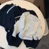 Conjunto de Tres Piezas con Chaleco con Capucha para Niños, para Niños, de Media Cremallera, Falso Dos Piezas, Manga Larga, Capa Base, Pantalones Largos con Cintura Elástica, Conjunto de Primavera y Otoño