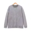 Sudadera de rizo con cuello redondo para otoño e invierno, marca de moda lavada, holgada, hombros descubiertos, manga larga para hombre y mujer, Amazon Europa y América