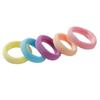 Corea del Sur banda de goma pequeña de alta elasticidad Tamaño pequeño banda para el cabello para niños niñas no daña el cabello cuerda linda diadema anillo de toalla cubierta de cuero femenino
